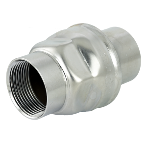 Threaded disco check valve