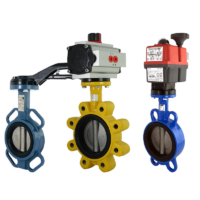 Absperrklappe-pneumatischer-elektrischer-Antrieb-Fergo