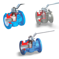 Kükenhähne aus Edelstahl unf PFA: Flowserve Durco und Atomac