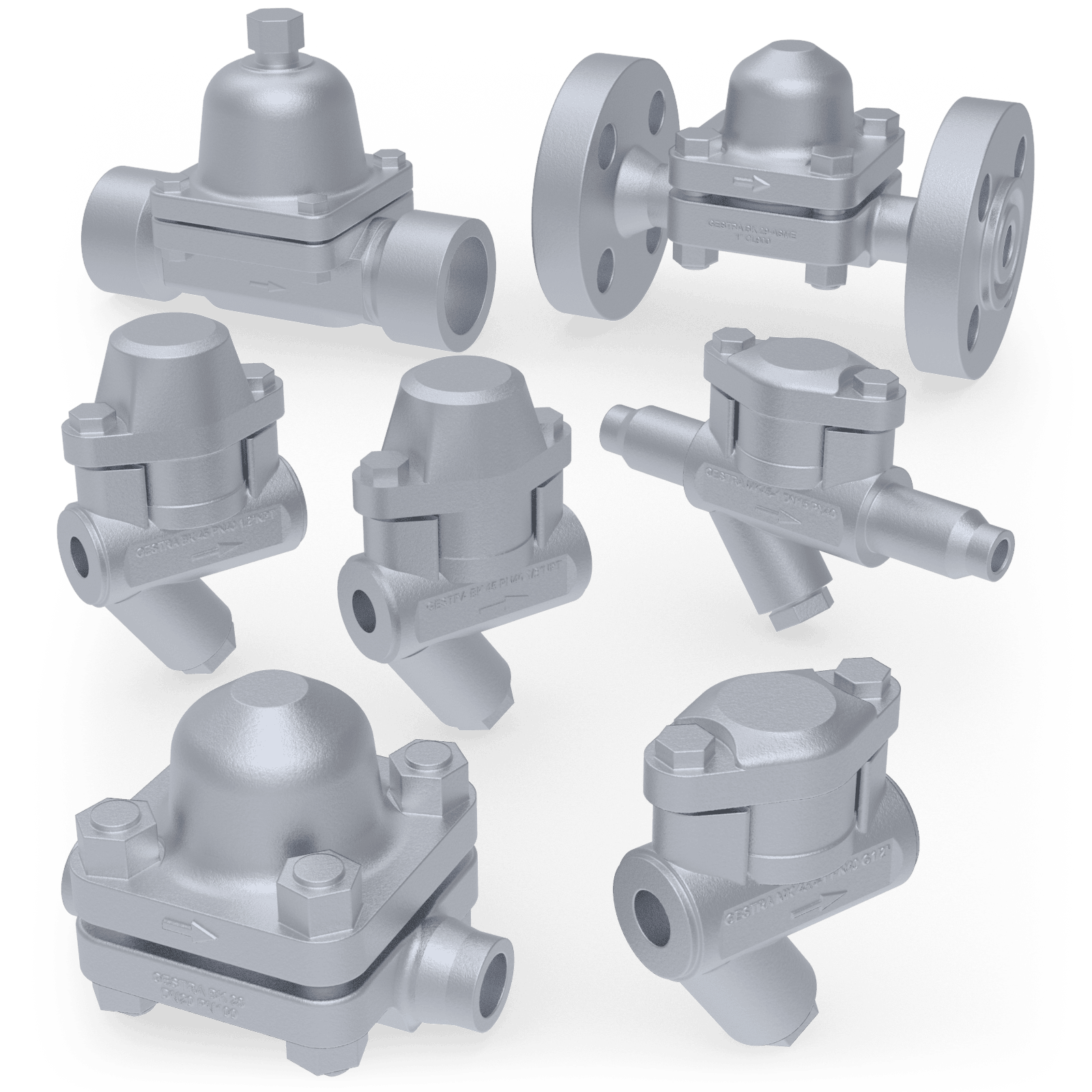 Gestra Kondensatableiter BK, MK, DK und UNA Serien für industrielle Dampfsysteme, energieeffiziente Kondensatableitung