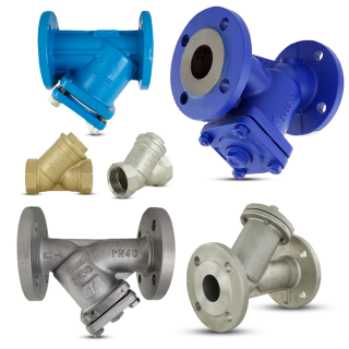 Schmutzfänger aus Edelstahl, GGG40, Stahlguss.