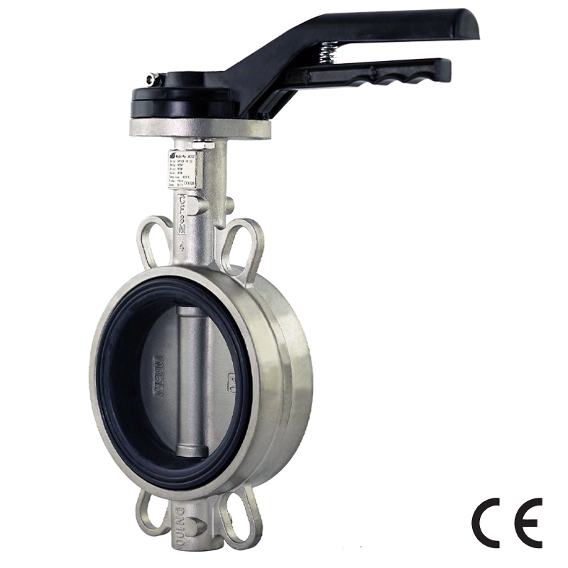 Stainless steel butterfly valve, type AK202