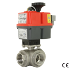 3-way ball valve|3-way ball valve made of stainless steel|||||||