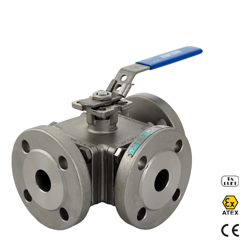 3-way flanged ball valve KL112/KT112